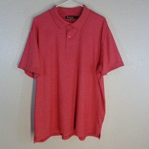👁️ 3 for $20 Members Mark Coral Peach Golf Polo Shirt XL